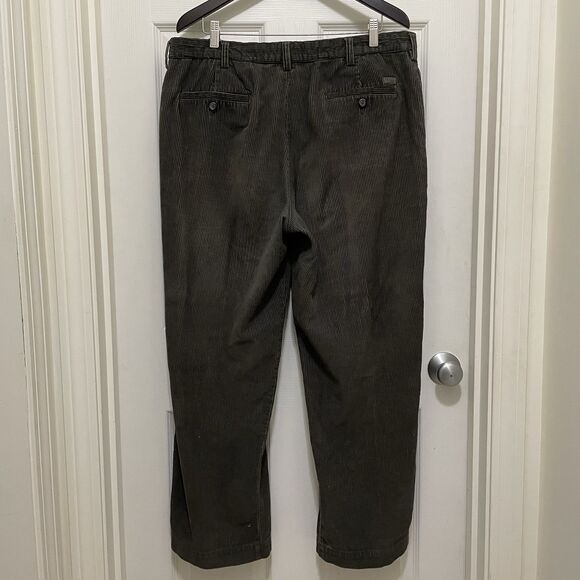 Izod Chino Corduroys Brown Faded Men's Size 38 Waist 30‎ Inseam 100% Cotton - Picture 2 of 9